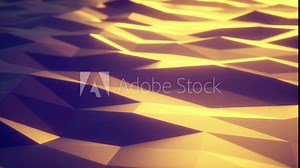 Polygons Waves Perfect seamless loop of slowmotion polygon waves