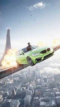 Miles Morales Drives BMW M3 on Mega Ramps! 🕷️🚗💨 | GTA 5 Super Ramp Challenge