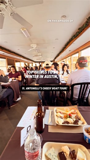 Would you go on a cheesy boat tour? @antonellischeese does these cheese boat tours once a month and the weather right now is perfect for it! They validate parking for 20 bucks. The ticket itself is 110 dollars and comes with heavy pours of wine and non alcoholic options and your cheese tasting board! I found this activity on the @empoapp ! #empopartner #austinfoodadventures #atxfoodtime | Austin Food Adventures