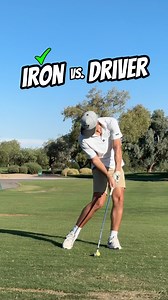 3M views · 20K reactions | Iron vs Driver: Different Setup, Different Impact. Irons: Hands forward = shaft lean. Driver: Hands back = vertical shaft. Match your setup to the swing! #golflesson #golftips #golfswing #setup #impact #howto #golf #howto | Mike Rodenbush | Facebook