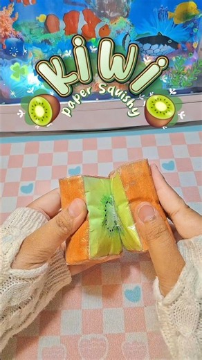 KIWI PAPER SQUISHY🥝#squishy #tutorial #homemadesquishy #diy #fyp