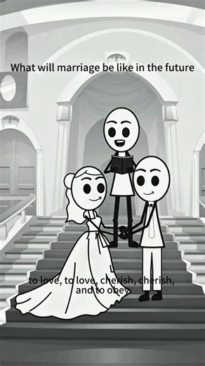 The Future of "I Do" 👰‍♀️🤵‍♂️ #comedy #funnyanimation #shorts #usa #relationshipgoals