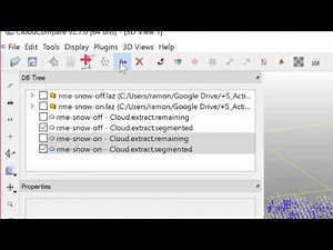 20160930 Snow differencing CloudCompare