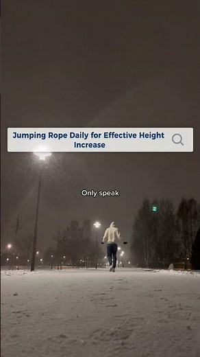 Daily Jump Rope for Effective Height Growth