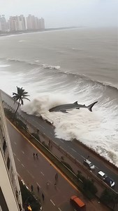 70K views · 265 reactions | Giant Tsunami Devastates Coast#Horrific Moment#Tsunami Disaster#Coastal Destruction#Vehicle Damage | deep sea discoveries | Facebook