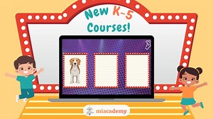 Miacademy K-5 courses that are a game changer! Step right up, parents! 🛎️ Introducing Miacademy’s brand-new K-5 courses, including an all-new, toe-tapping, rhyming showdown for your K-2 little champs! 🎤✨ Your kiddos can master the art of rhyming, one word at a time. Can they rhyme ""cat"" with ""hat"" or ""bat""? Ding ding ding! We’ve got a winner! 🏆 But wait, there's more! Our fun-packed courses aren't just limited to rhymes. Your K-5 stars will explore, learn, and laugh their way to victory