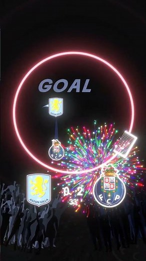 Aston Villa vs Porto ⚽ Who wins? | Football Marble Race #shorts
