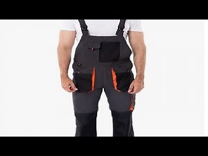 WORK IDEA Men's Bib Overalls Work Overalls with Knee Pad Pockets Review, Nice coveralls for outdoor