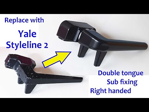 Replace old window handle with Yale window handle (easy to do)