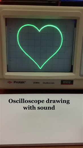 Drawing Physical Sound with Oscilloscope | Level 2 Heart Shape