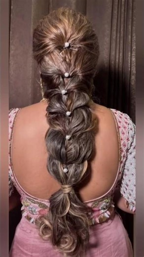 Eye Makeup With Hairstyle | Bridal reception Hairstyle |#makeup #hairstyle #shortvideo #viral