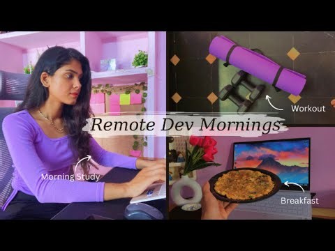 6:00AM Morning Routine of a Remote Frontend Developer | Productive WFH | Upskilling