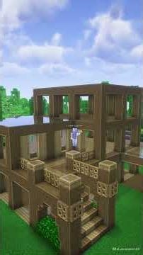 Minecraft:Survival House Tutorial Time lapse build🏘️#youtubeshorts #minecraft #shortvideo #trending