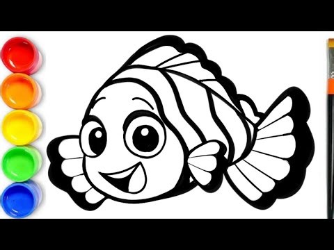 How to Draw Nemo | Finding Nemo Coloring For Kids