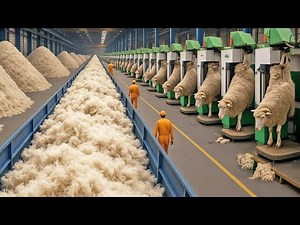 How Millions of Pounds of Sheep Wool Are Turned Into Clothing on Industrial Production Lines