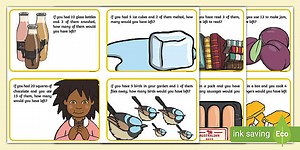 Year 1 Subtraction Word Problem Challenge Cards