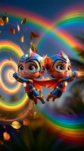 mini power, tiny superhero, kids funny animation, superhero for kids, cyclone sneeze,