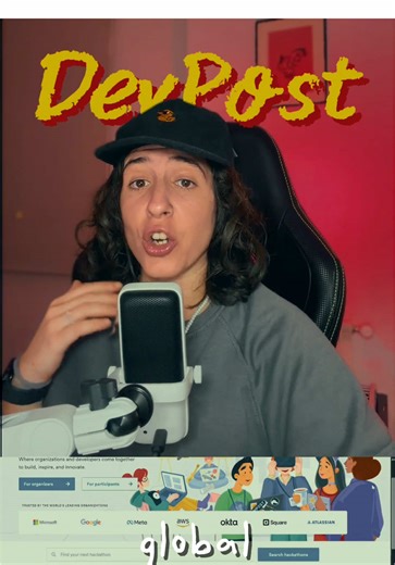 En este reel te hablo de Devpost, la plataforma donde se publican hackathons, proyectos tech y competiciones para desarrolladores 🙌🏻 #programacion #programadores #programador #coding #software