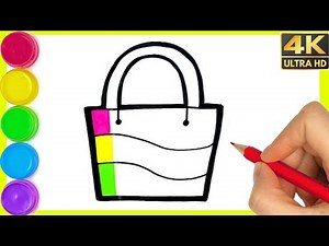How to draw Shopping Bag Drawing easy || Bag Drawing easy step by step drawing for beginners.By Arya