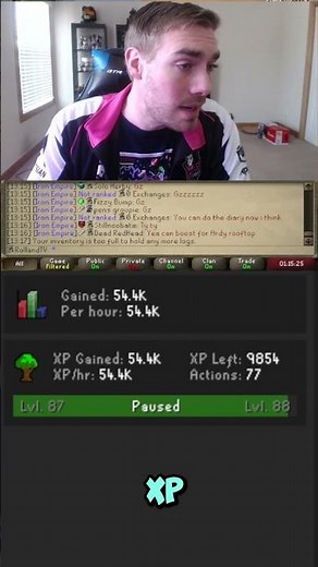 Actual XP Rates for Cutting Mahogany Logs #Shorts #gaming #osrs #runescape #gamer #mmorpg #mmorpgs