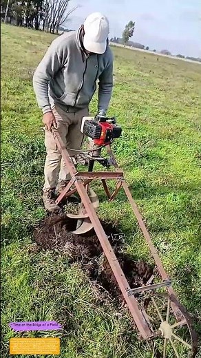 Drilling Down to Efficiency: How a Homemade Auger Turns Grass into Gateways