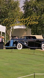 Look at the length of that car! 👀📏 Introducing the 1937 Packard 1508 Convertible Victoria, a very special car indeed. Winning 3rd place in our American Full Classic – 1916-1948 class, this custom-bodied Packard sports a 144-inch wheelbase! #Cars #ClassicCars #CarShow #packard #packardsupereight | Cobble Beach Concours d'Elegance