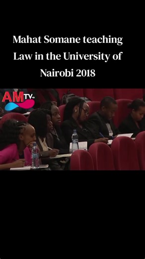 Mahat Somane Teaching Law at Nairobi University