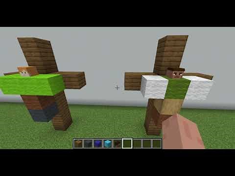 how to build minecraft jesus (on cross)