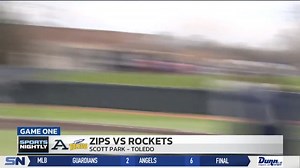 Akron and Toledo Baseball matched up for a MACtion doubleheader at Scott Park. ⚾️ A pair of pitcher's duals both ended 1-0 as the Rockets and Zips split Sunday action. | BCSN Sports