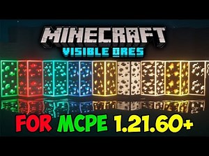 GLOWING ORES TEXTURE PACK FOR MINECRAFT PE 1.21.60 | GLOWING ORES MCPE 1.21