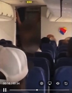 BARE IN THE AIR: A crazed woman takes off all her clothes on a Southwest flight originating from Hobby Airport in Houston on Monday, demanding to be let off. The woman reportedly ran around the plane for 25 minutes "before action was taken.” After nearly half an hour, the plane finally made it back to the gate. The woman then proceeded to make her way towards the front of the plane and started banging on the cockpit doors, asking to be let in and she was screaming, a passenger said. The woman wa