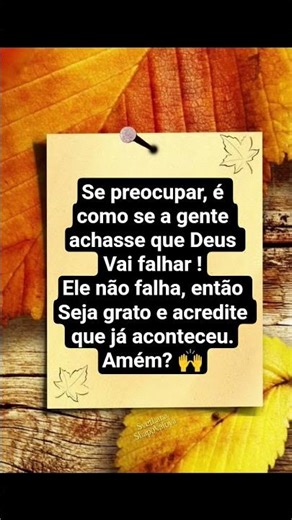 Deus não falha ! #mensagem #deuscuidademim #vivendocomproposito