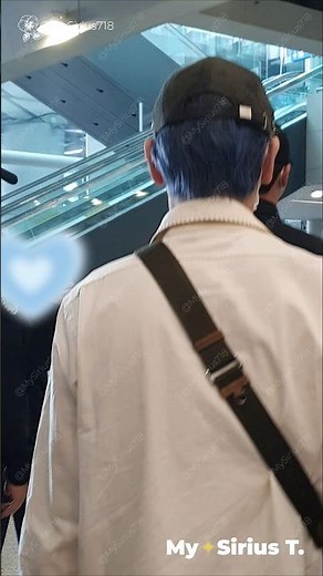 KEY's New Blueberry Hair Reveal! 🫐 251020 ICN Airport Arrival Fancam Part 1 #shorts