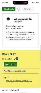 How to apply jobs in Canada through jobbank
