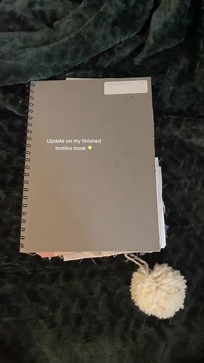 It’s not the prettiest of textiles books but that’s okay 👍 #textiles #gcses #school