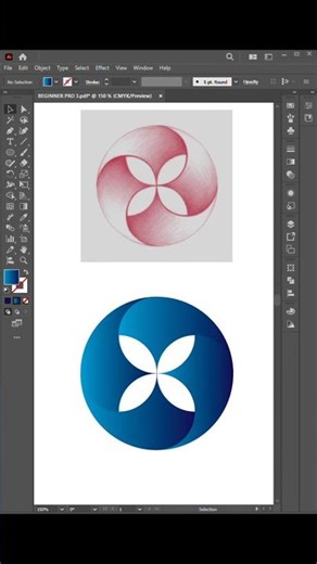 Adobe Illustrator Logo Design 🔥 | Modern Abstract Logo #shorts