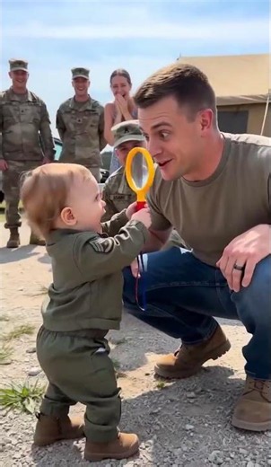 Toddler Detective Investigates a Military Camp 🔍🎖️