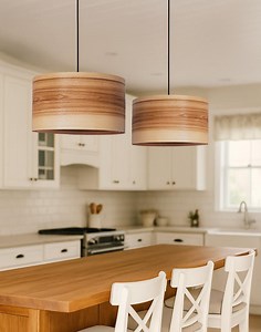 Rustic Olive Wood Pendant Light for Cozy Farmhouse Decor, Scandinavian Olive Wood Chandelier Lighting - Etsy