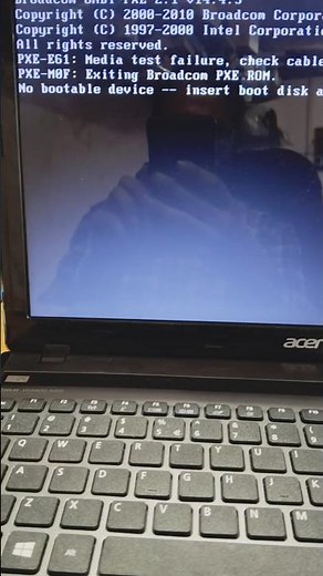 No bootable device insert boot disk and press any key #shorts #getfix #laptop #trending #boot #viral