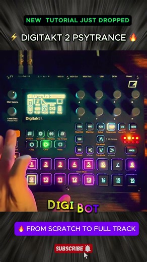 Master the Machine 🔥 Digitakt 2 Psytrance Tutorial Drop