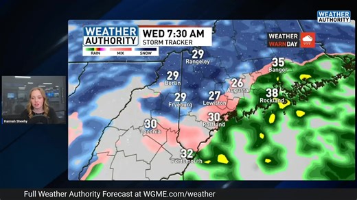 Our next round of winter weather moves through tonight. Let's break it down! | WGME CBS 13 News, Portland
