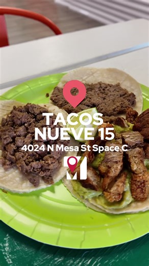 Authentic Tacos at Tacos Nueve15 in El Paso