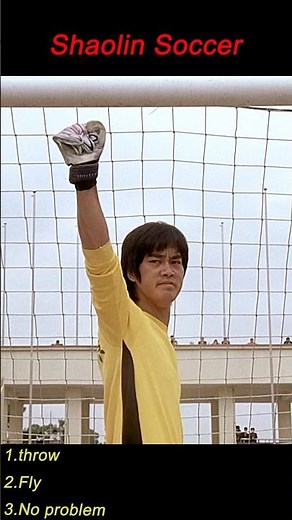 Shaolin Soccer｜Goalkeeper “Bruce Lee” Blasted Off the Field by a Super Shot🤣🥅⚽🔥