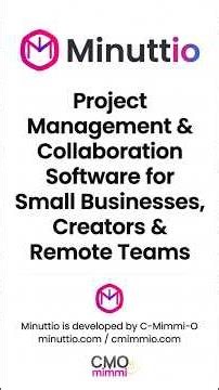 Project Management Made Simple | Try Minuttio FREE
