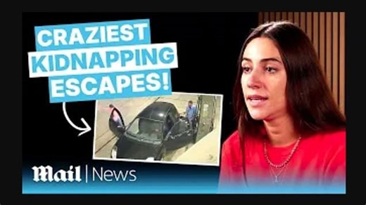 Remarkable real-life kidnap escapes captured on video