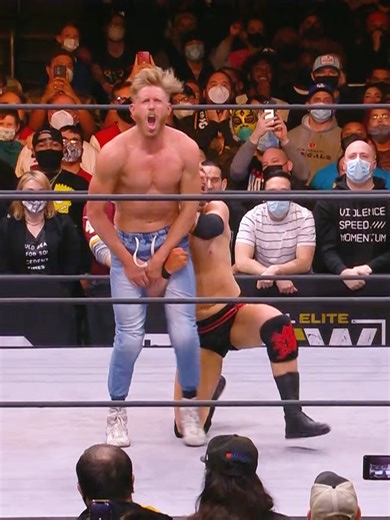 Orange Cassidy vs. Britt Baker: Iconic Table Crash