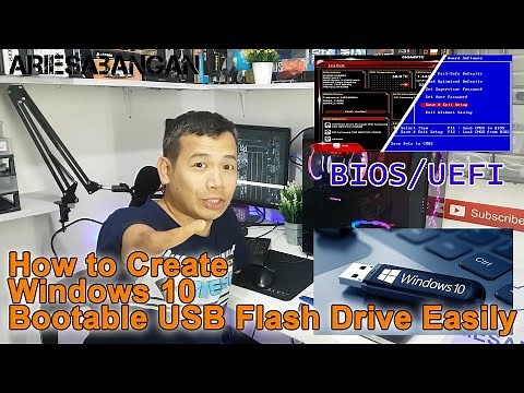 How to Create UEFI Bootable USB flash Drive to Install Windows 10