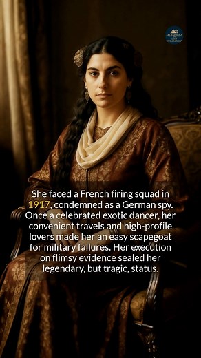 From celebrated dancer to condemned spy, Mata Haris legend was sealed by a French firing squad in 1917. #history #worldhistory #matahari #historyfacts | Archaeology and Lost Civilizations