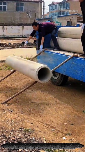 Safe Unloading Techniques for Concrete Pipes