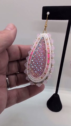 Pink Teardrops - Etsy